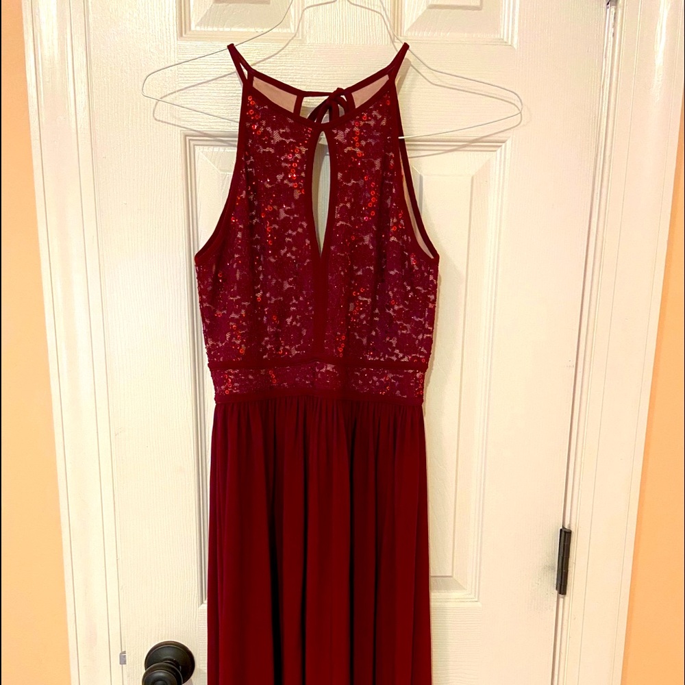 Floor length prom dress